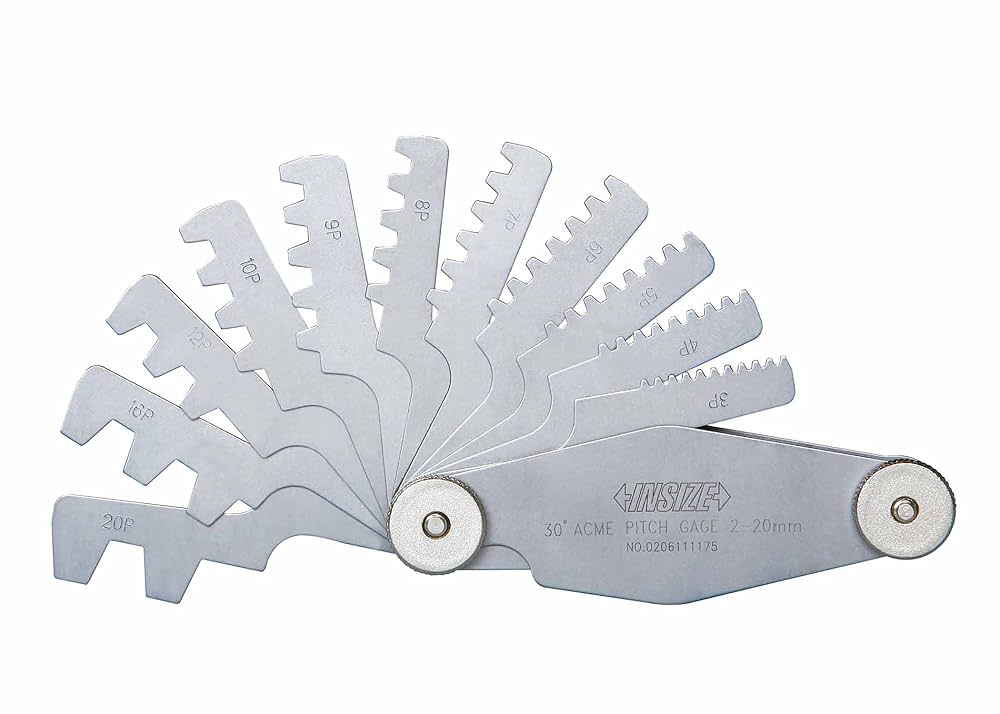 INSIZE 4824-16 Pitch Gage, 1-12 TPI: Amazon.com: Industrial